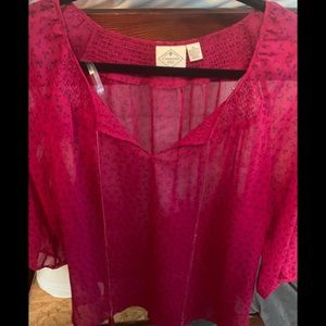 Beautiful raspberry St. John’s Bay top